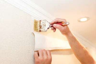 Pose de papier peint à Lacollonge — revêtements muraux et toiles de verre